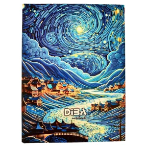 کلاسور 26 حلقه قفل پلاستیکی برند دیبا 100 برگ کاغذ70 گرم